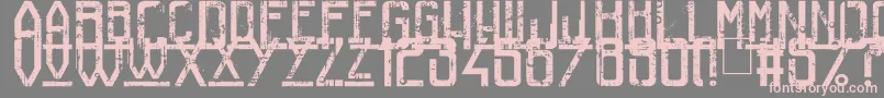 RailwayToHells Font – Pink Fonts on Gray Background