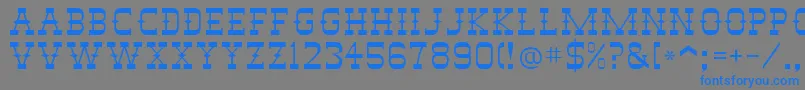 StagecoachSsi Font – Blue Fonts on Gray Background