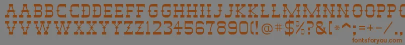 StagecoachSsi Font – Brown Fonts on Gray Background