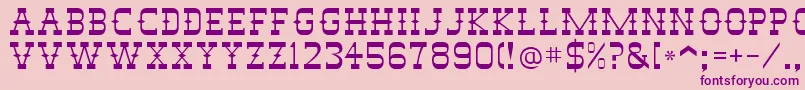 StagecoachSsi Font – Purple Fonts on Pink Background