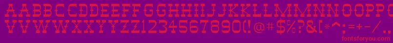 StagecoachSsi Font – Red Fonts on Purple Background