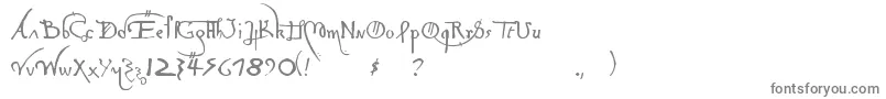 Шрифт LeonardoHandF – серые шрифты