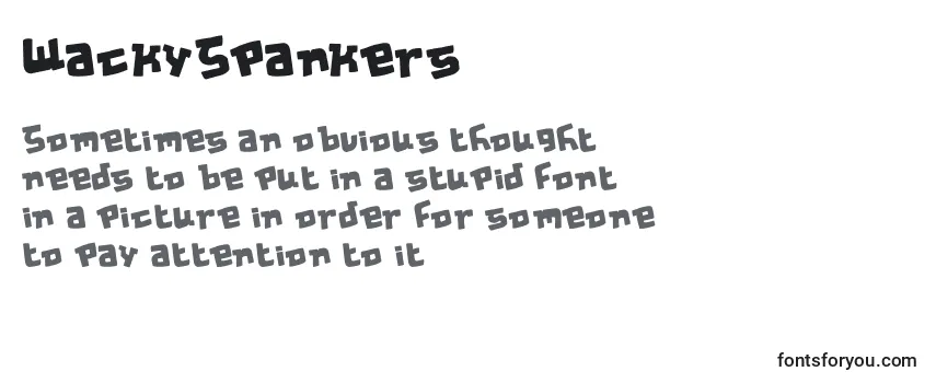WackySpankers-fontti