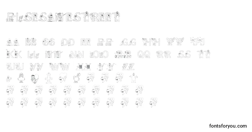 FlSesameStreet Font – alphabet, numbers, special characters