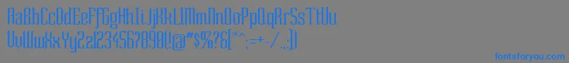 SoNormal Font – Blue Fonts on Gray Background