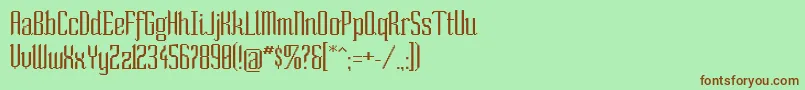 SoNormal Font – Brown Fonts on Green Background