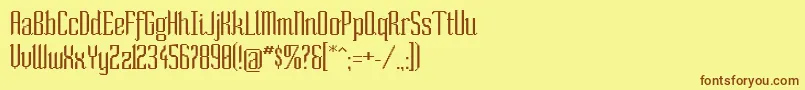 SoNormal Font – Brown Fonts on Yellow Background