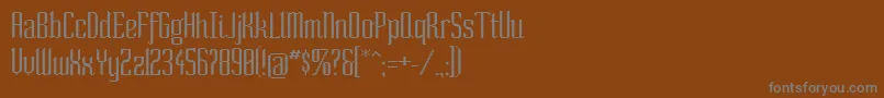 SoNormal Font – Gray Fonts on Brown Background