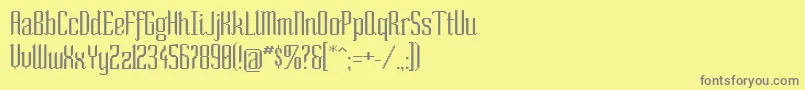 SoNormal Font – Gray Fonts on Yellow Background