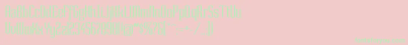 SoNormal Font – Green Fonts on Pink Background