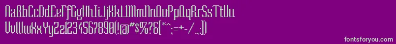 SoNormal Font – Green Fonts on Purple Background