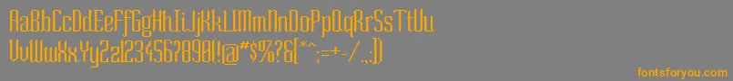 SoNormal Font – Orange Fonts on Gray Background