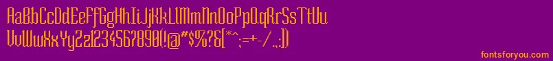 SoNormal Font – Orange Fonts on Purple Background