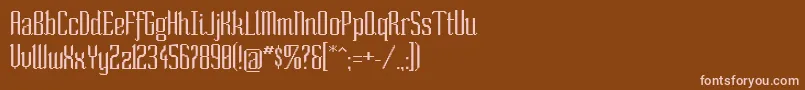 SoNormal Font – Pink Fonts on Brown Background