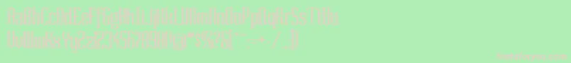 SoNormal Font – Pink Fonts on Green Background