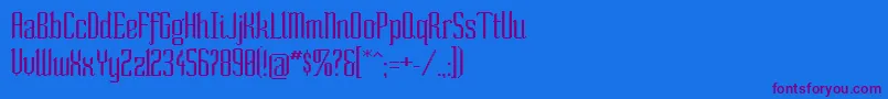 SoNormal Font – Purple Fonts on Blue Background