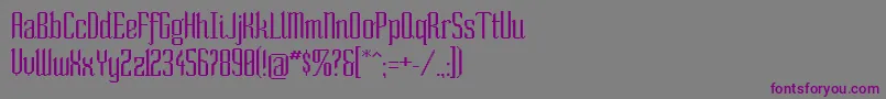 SoNormal Font – Purple Fonts on Gray Background
