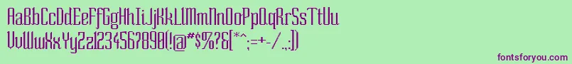 SoNormal Font – Purple Fonts on Green Background