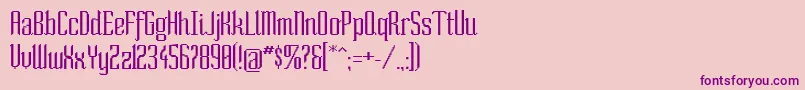 SoNormal Font – Purple Fonts on Pink Background