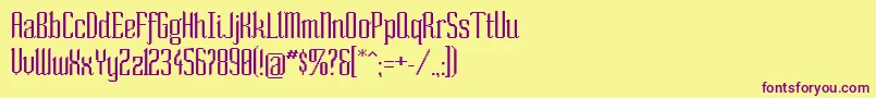SoNormal Font – Purple Fonts on Yellow Background