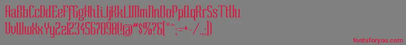 fuente SoNormal – Fuentes Rojas Sobre Fondo Gris
