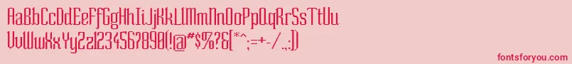 SoNormal Font – Red Fonts on Pink Background