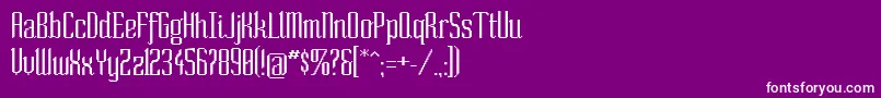 SoNormal Font – White Fonts on Purple Background