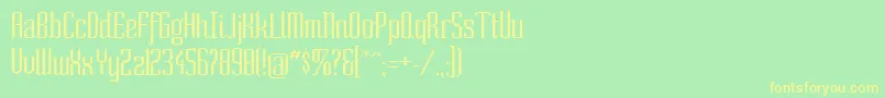 SoNormal Font – Yellow Fonts on Green Background