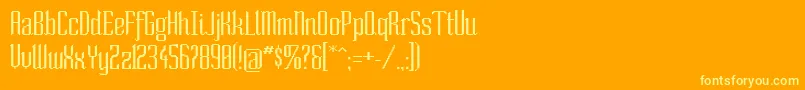 SoNormal Font – Yellow Fonts on Orange Background