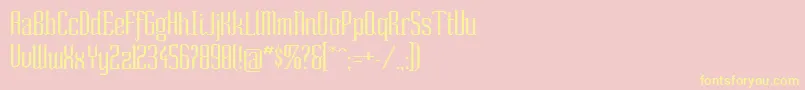 SoNormal Font – Yellow Fonts on Pink Background