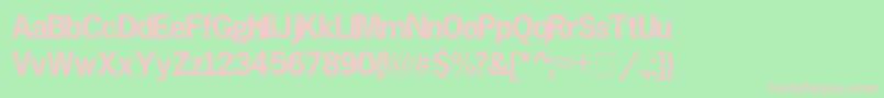 MacroBlackSsiBold Font – Pink Fonts on Green Background