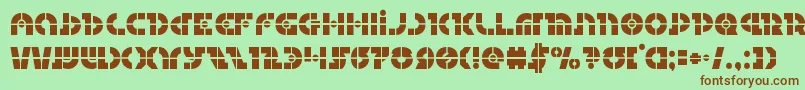 Questloklaser Font – Brown Fonts on Green Background