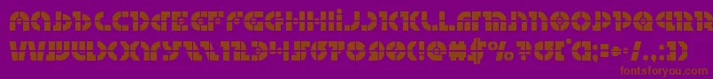 Questloklaser Font – Brown Fonts on Purple Background