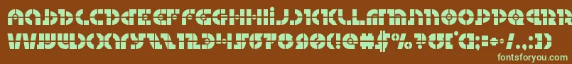 Questloklaser Font – Green Fonts on Brown Background