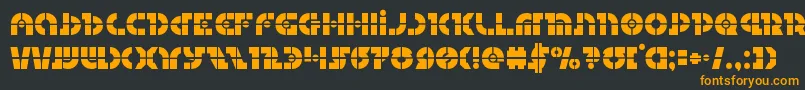 Questloklaser Font – Orange Fonts on Black Background