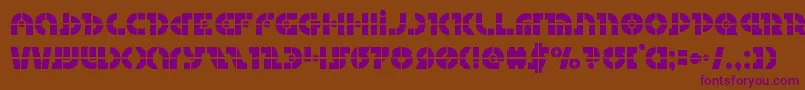 Questloklaser Font – Purple Fonts on Brown Background