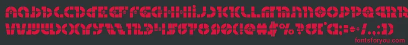 Questloklaser Font – Red Fonts on Black Background