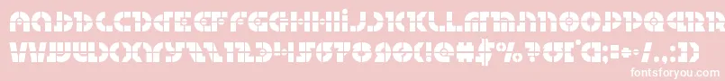 Questloklaser Font – White Fonts on Pink Background