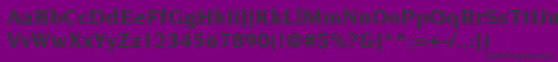 ItcNovareseLtBold Font – Black Fonts on Purple Background