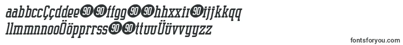 SupremeBw90Italic-fontti – azerbaidžanilaiset fontit