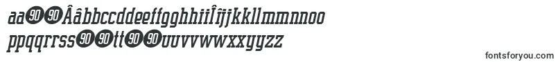 Шрифт SupremeBw90Italic – румынские шрифты