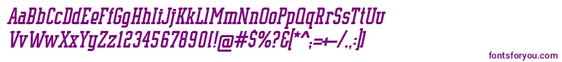 SupremeBw90Italic-fontti – violetit fontit