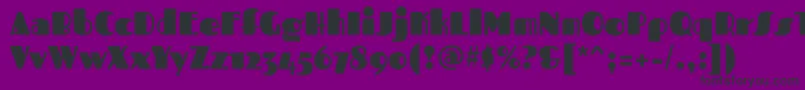 FascinateRegular Font – Black Fonts on Purple Background