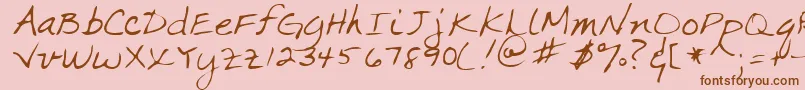 More about MarkaRegular Font MarkaRegular Font – Brown Fonts on Pink Background