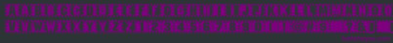 Checkers Font – Purple Fonts on Black Background
