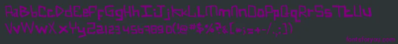 Fonte IFar – fontes roxas em um fundo preto