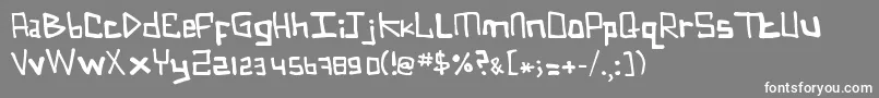 IFar Font – White Fonts on Gray Background