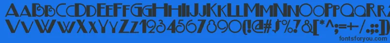 Boogienightsnf Font – Black Fonts on Blue Background