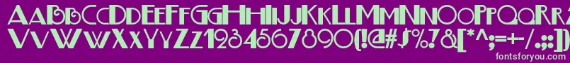 Boogienightsnf Font – Green Fonts on Purple Background