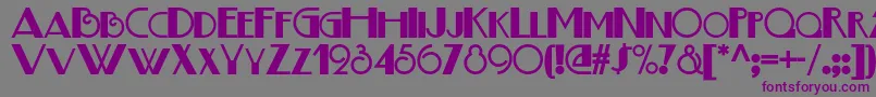 Boogienightsnf Font – Purple Fonts on Gray Background